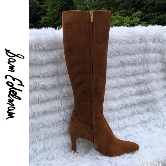 sam edelman olencia suede leather knee high boot